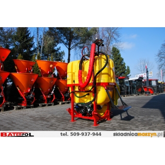 Opryskiwacz sadowniczy zawieszany TADLEN 400L - pompa 3-głowice ZEFIREK TL400S, 3-zbiorniki, zawór włoski sterowany z kabiny